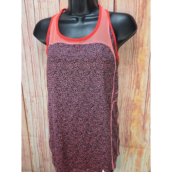 Nike Dri-Fit Women's Racerback Tank Top Small Pink Leopard Print - Picture 1 of 8